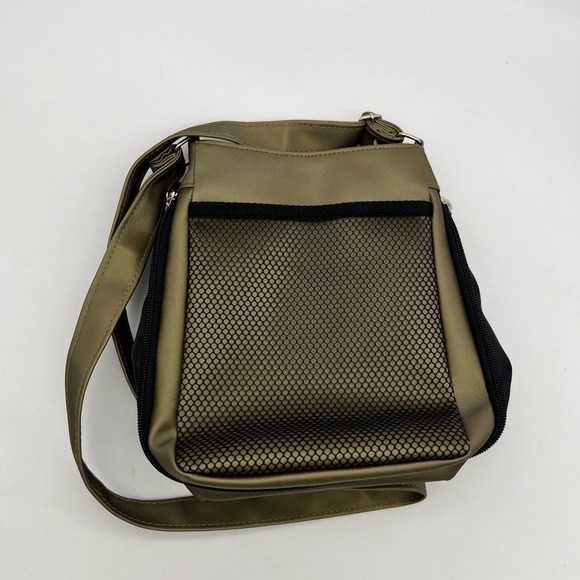 VTG 80s Retro Short Crossbody Bag Olive Green Purse - Picture 2 of 2